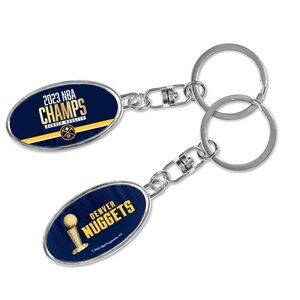 Licensed Denver Nuggets 2023 Championship Key Chain Double Sided